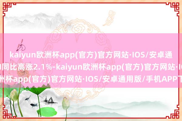 kaiyun欧洲杯app(官方)官方网站·IOS/安卓通用版/手机APP下载PPI同比高涨2.1%-kaiyun欧洲杯app(官方)官方网站·IOS/安卓通用版/手机APP下载