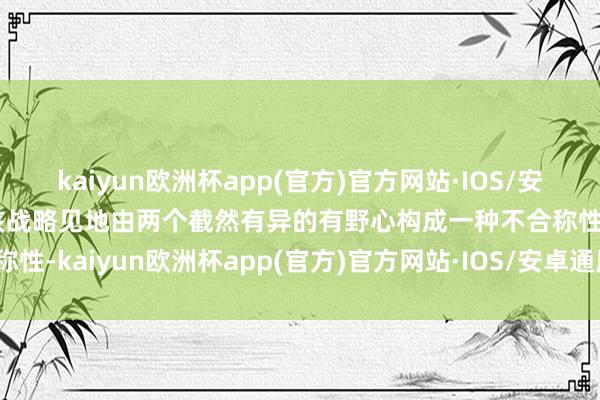 kaiyun欧洲杯app(官方)官方网站·IOS/安卓通用版/手机APP下载该战略见地由两个截然有异的有野心构成一种不合称性-kaiyun欧洲杯app(官方)官方网站·IOS/安卓通用版/手机APP下载