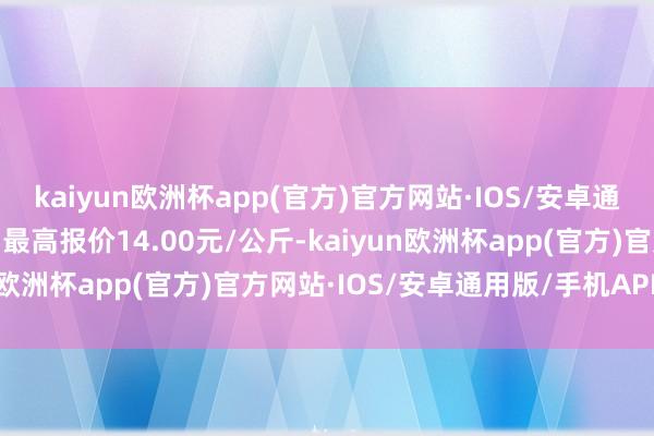 kaiyun欧洲杯app(官方)官方网站·IOS/安卓通用版/手机APP下载当日最高报价14.00元/公斤-kaiyun欧洲杯app(官方)官方网站·IOS/安卓通用版/手机APP下载