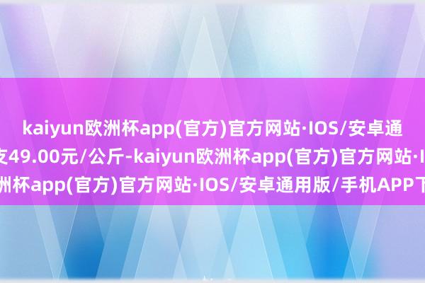 kaiyun欧洲杯app(官方)官方网站·IOS/安卓通用版/手机APP下载收支49.00元/公斤-kaiyun欧洲杯app(官方)官方网站·IOS/安卓通用版/手机APP下载