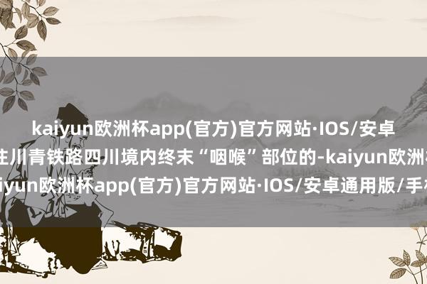 kaiyun欧洲杯app(官方)官方网站·IOS/安卓通用版/手机APP下载卡住川青铁路四川境内终末“咽喉”部位的-kaiyun欧洲杯app(官方)官方网站·IOS/安卓通用版/手机APP下载