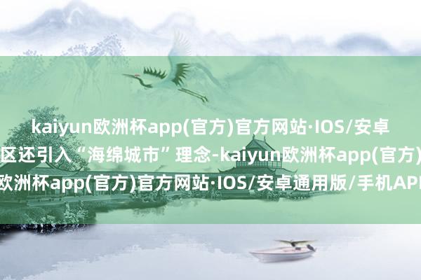 kaiyun欧洲杯app(官方)官方网站·IOS/安卓通用版/手机APP下载小区还引入“海绵城市”理念-kaiyun欧洲杯app(官方)官方网站·IOS/安卓通用版/手机APP下载