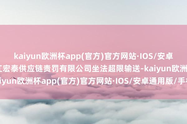 kaiyun欧洲杯app(官方)官方网站·IOS/安卓通用版/手机APP下载浙江宏泰供应链责罚有限公司坐法超限输送-kaiyun欧洲杯app(官方)官方网站·IOS/安卓通用版/手机APP下载