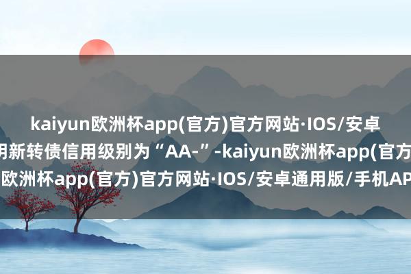 kaiyun欧洲杯app(官方)官方网站·IOS/安卓通用版/手机APP下载明新转债信用级别为“AA-”-kaiyun欧洲杯app(官方)官方网站·IOS/安卓通用版/手机APP下载