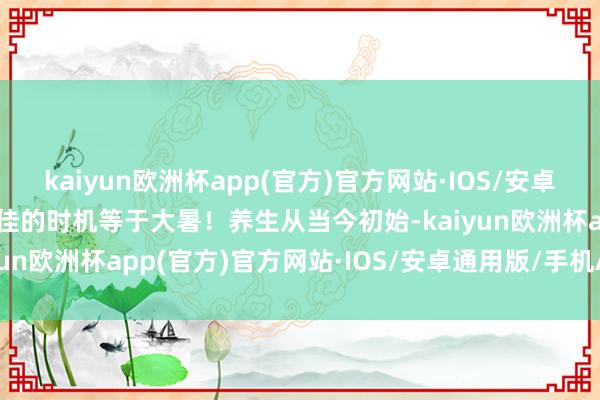 kaiyun欧洲杯app(官方)官方网站·IOS/安卓通用版/手机APP下载最佳的时机等于大暑！养生从当今初始-kaiyun欧洲杯app(官方)官方网站·IOS/安卓通用版/手机APP下载