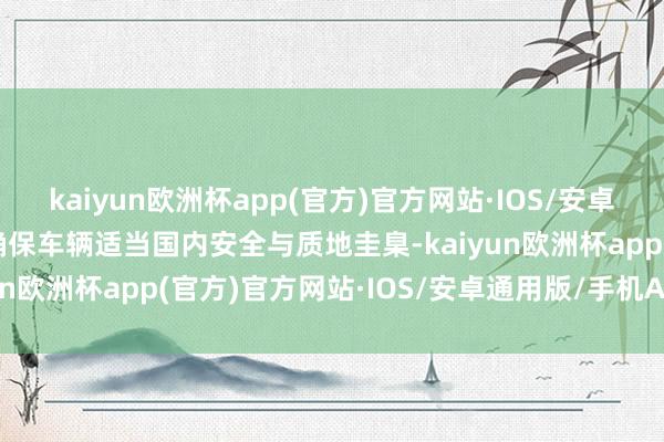 kaiyun欧洲杯app(官方)官方网站·IOS/安卓通用版/手机APP下载　确保车辆适当国内安全与质地圭臬-kaiyun欧洲杯app(官方)官方网站·IOS/安卓通用版/手机APP下载