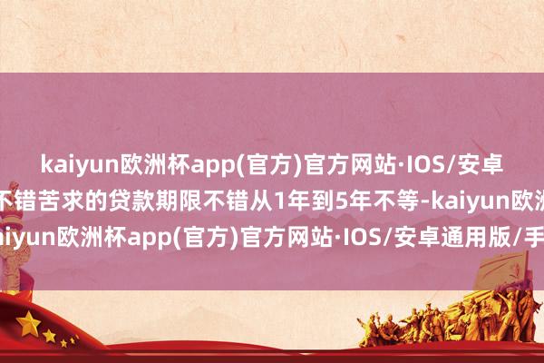 kaiyun欧洲杯app(官方)官方网站·IOS/安卓通用版/手机APP下载您不错苦求的贷款期限不错从1年到5年不等-kaiyun欧洲杯app(官方)官方网站·IOS/安卓通用版/手机APP下载