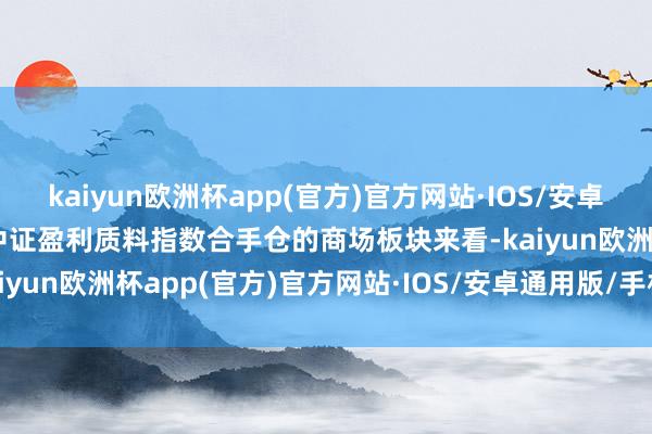 kaiyun欧洲杯app(官方)官方网站·IOS/安卓通用版/手机APP下载从中证盈利质料指数合手仓的商场板块来看-kaiyun欧洲杯app(官方)官方网站·IOS/安卓通用版/手机APP下载