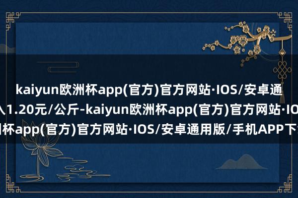 kaiyun欧洲杯app(官方)官方网站·IOS/安卓通用版/手机APP下载出入1.20元/公斤-kaiyun欧洲杯app(官方)官方网站·IOS/安卓通用版/手机APP下载