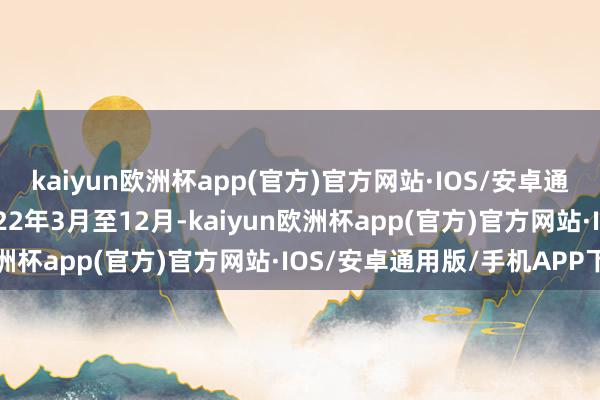 kaiyun欧洲杯app(官方)官方网站·IOS/安卓通用版/手机APP下载2022年3月至12月-kaiyun欧洲杯app(官方)官方网站·IOS/安卓通用版/手机APP下载