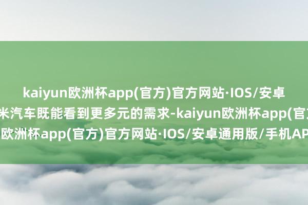 kaiyun欧洲杯app(官方)官方网站·IOS/安卓通用版/手机APP下载小米汽车既能看到更多元的需求-kaiyun欧洲杯app(官方)官方网站·IOS/安卓通用版/手机APP下载