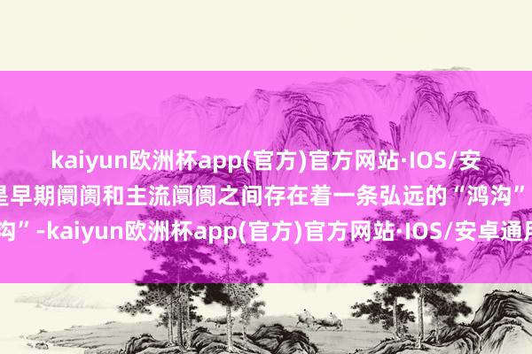 kaiyun欧洲杯app(官方)官方网站·IOS/安卓通用版/手机APP下载是早期阛阓和主流阛阓之间存在着一条弘远的“鸿沟”-kaiyun欧洲杯app(官方)官方网站·IOS/安卓通用版/手机APP下载