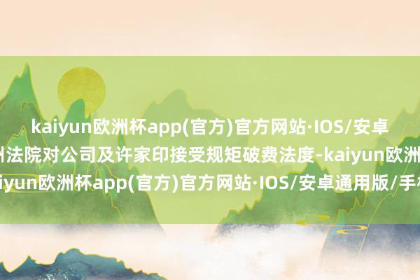 kaiyun欧洲杯app(官方)官方网站·IOS/安卓通用版/手机APP下载广州法院对公司及许家印接受规矩破费法度-kaiyun欧洲杯app(官方)官方网站·IOS/安卓通用版/手机APP下载