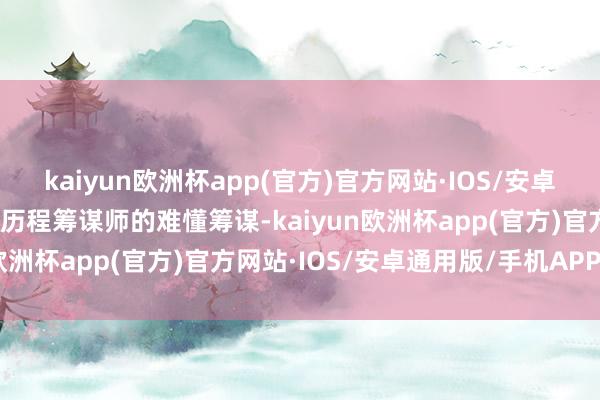 kaiyun欧洲杯app(官方)官方网站·IOS/安卓通用版/手机APP下载但历程筹谋师的难懂筹谋-kaiyun欧洲杯app(官方)官方网站·IOS/安卓通用版/手机APP下载