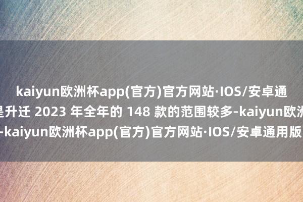 kaiyun欧洲杯app(官方)官方网站·IOS/安卓通用版/手机APP下载仍是升迁 2023 年全年的 148 款的范围较多-kaiyun欧洲杯app(官方)官方网站·IOS/安卓通用版/手机APP下载