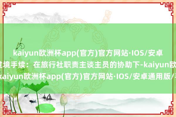 kaiyun欧洲杯app(官方)官方网站·IOS/安卓通用版/手机APP下载2.过境手续：在旅行社职责主谈主员的协助下-kaiyun欧洲杯app(官方)官方网站·IOS/安卓通用版/手机APP下载