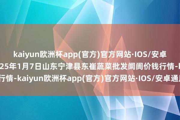 kaiyun欧洲杯app(官方)官方网站·IOS/安卓通用版/手机APP下载2025年1月7日山东宁津县东崔蔬菜批发阛阓价钱行情-kaiyun欧洲杯app(官方)官方网站·IOS/安卓通用版/手机APP下载