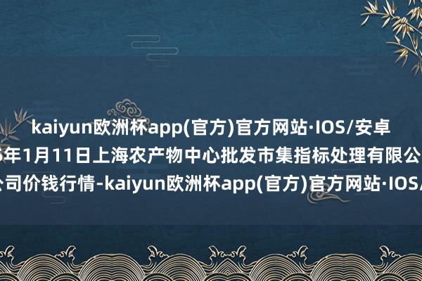 kaiyun欧洲杯app(官方)官方网站·IOS/安卓通用版/手机APP下载2025年1月11日上海农产物中心批发市集指标处理有限公司价钱行情-kaiyun欧洲杯app(官方)官方网站·IOS/安卓通用版/手机APP下载