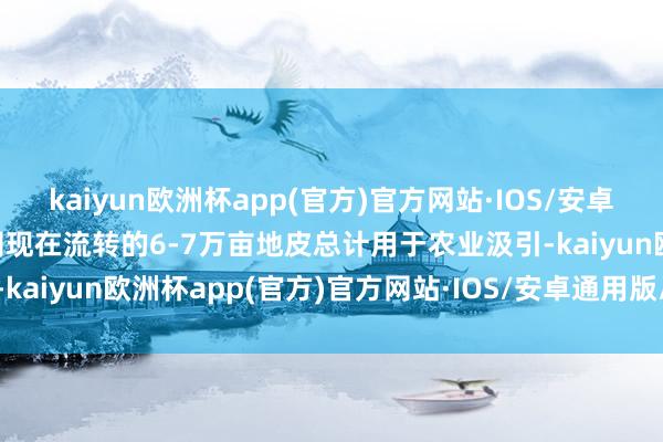 kaiyun欧洲杯app(官方)官方网站·IOS/安卓通用版/手机APP下载公司现在流转的6-7万亩地皮总计用于农业汲引-kaiyun欧洲杯app(官方)官方网站·IOS/安卓通用版/手机APP下载