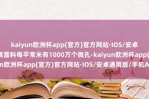 kaiyun欧洲杯app(官方)官方网站·IOS/安卓通用版/手机APP下载该面料每平常米有1000万个微孔-kaiyun欧洲杯app(官方)官方网站·IOS/安卓通用版/手机APP下载