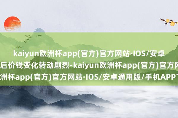 kaiyun欧洲杯app(官方)官方网站·IOS/安卓通用版/手机APP下载而后价钱变化转动剧烈-kaiyun欧洲杯app(官方)官方网站·IOS/安卓通用版/手机APP下载