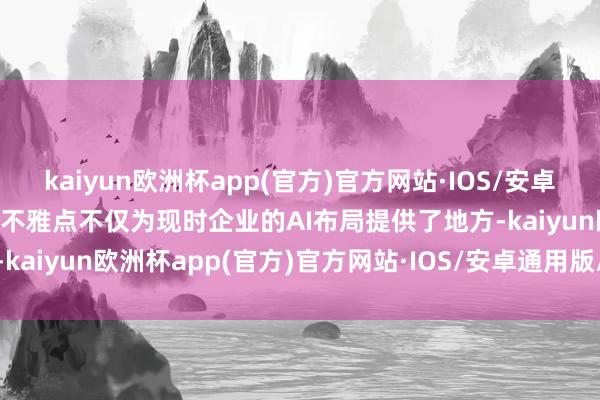 kaiyun欧洲杯app(官方)官方网站·IOS/安卓通用版/手机APP下载这一不雅点不仅为现时企业的AI布局提供了地方-kaiyun欧洲杯app(官方)官方网站·IOS/安卓通用版/手机APP下载